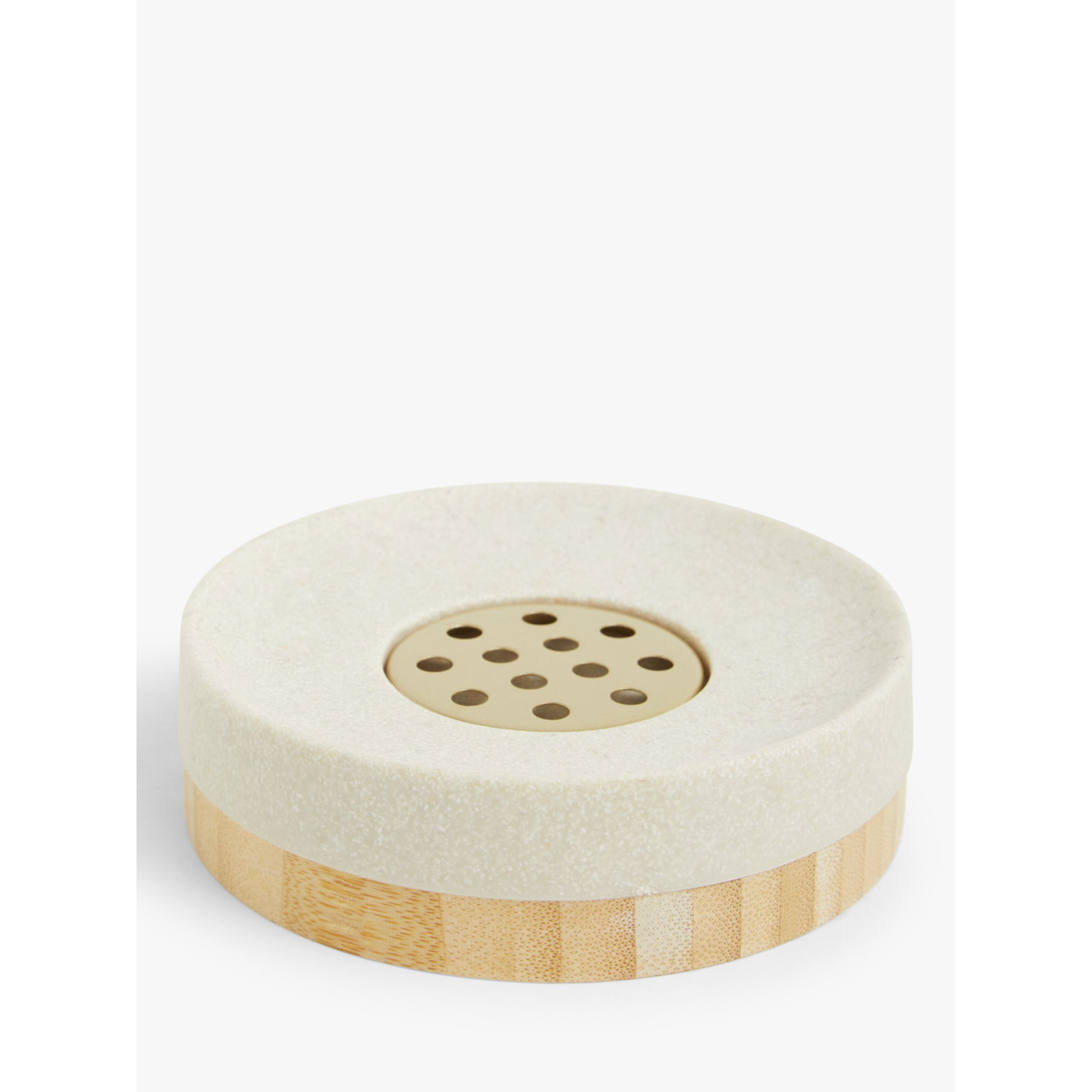 John Lewis Bamboo and Brass Soap Dish - image 1