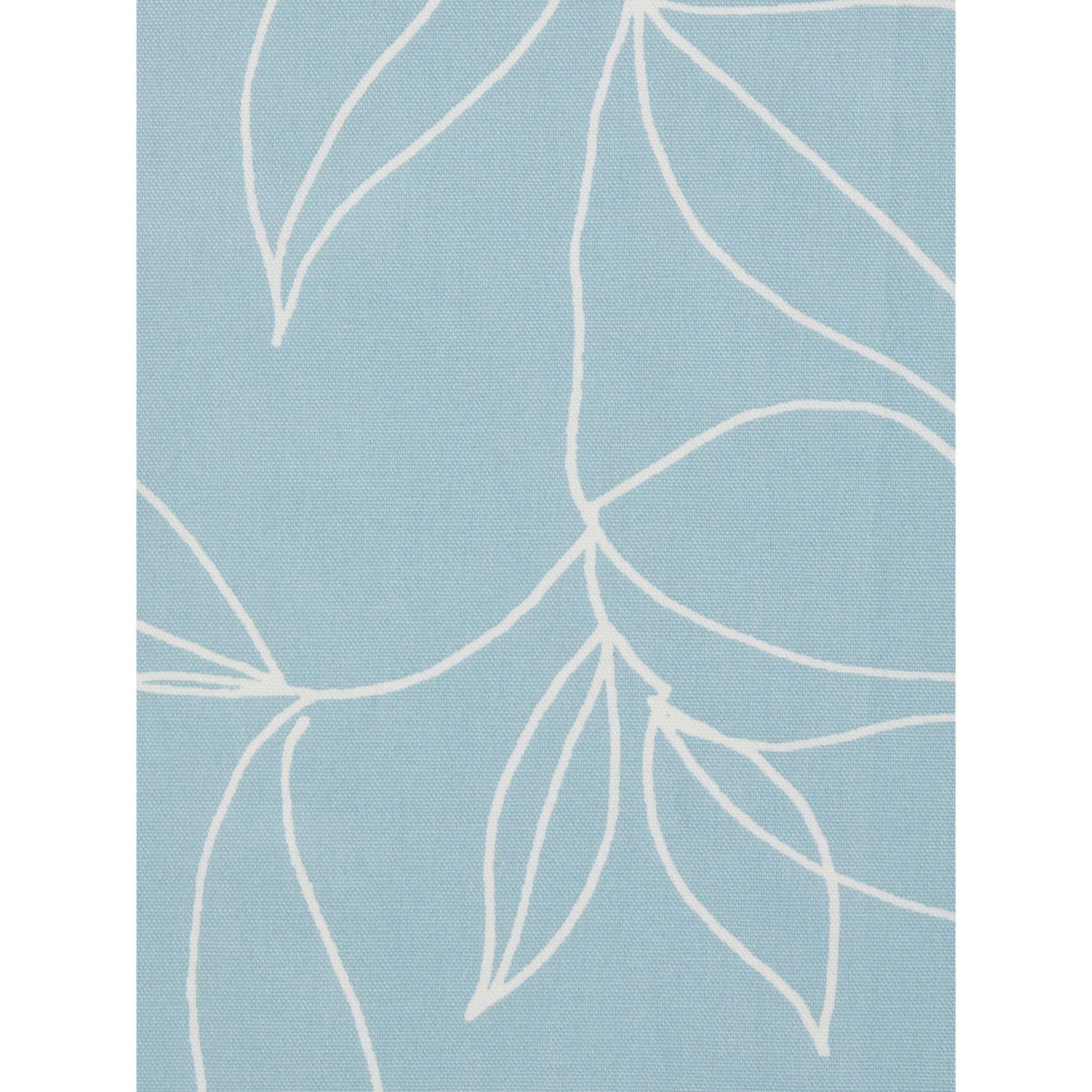 John Lewis ANYDAY Trailing Leaves Made to Measure Curtains or Roman Blind, Celeste