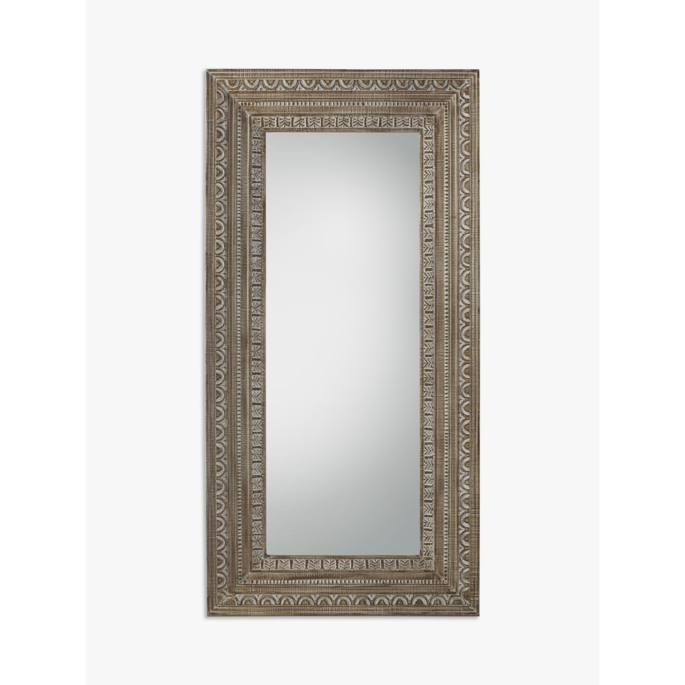 John Lewis Agara Rectangular Leaner Mirror, 180 x 90cm, Natural - image 1