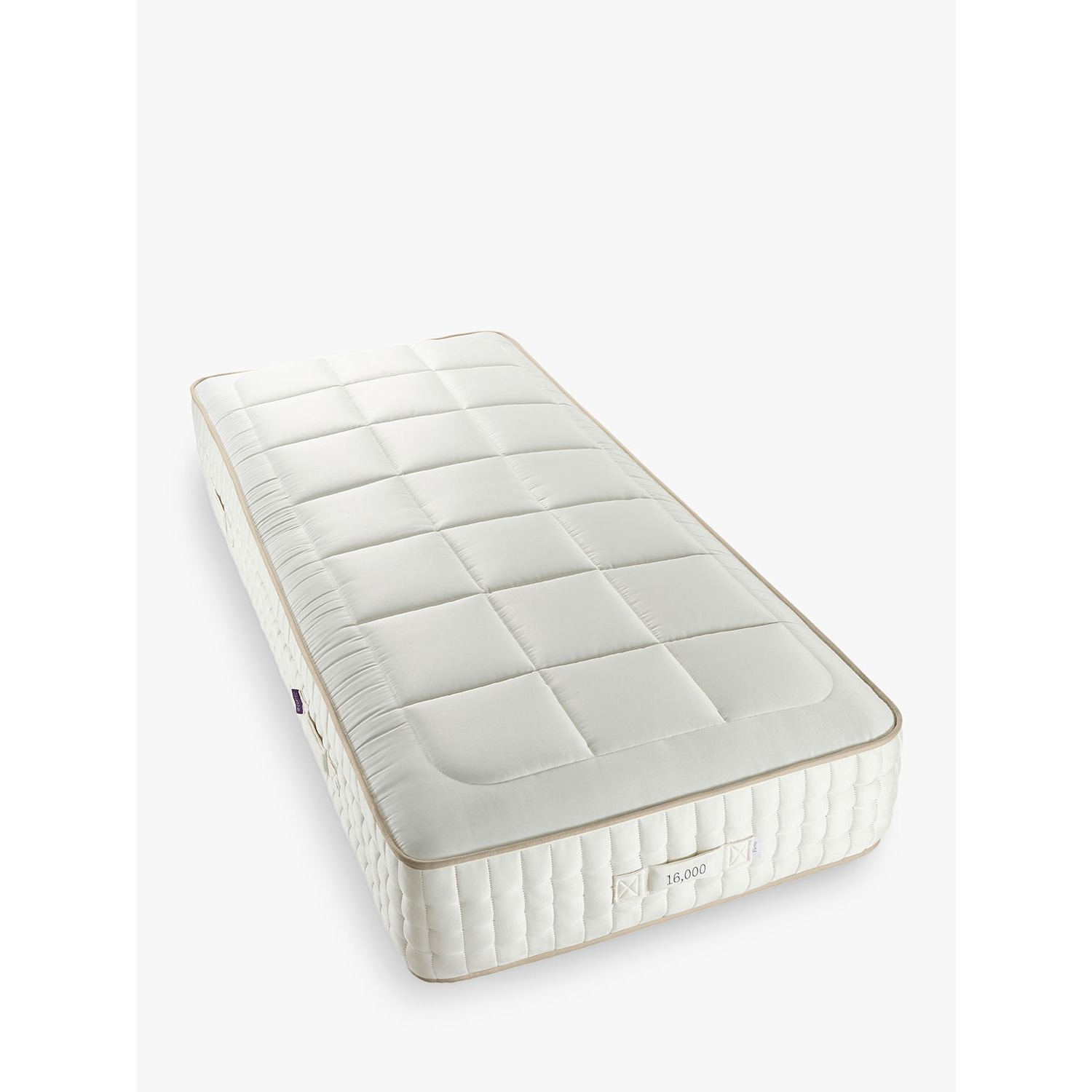 John Lewis Luxury Natural Collection Mohair Quilted 16000, Single, Firmer Tension Pocket Spring Mattress - image 1