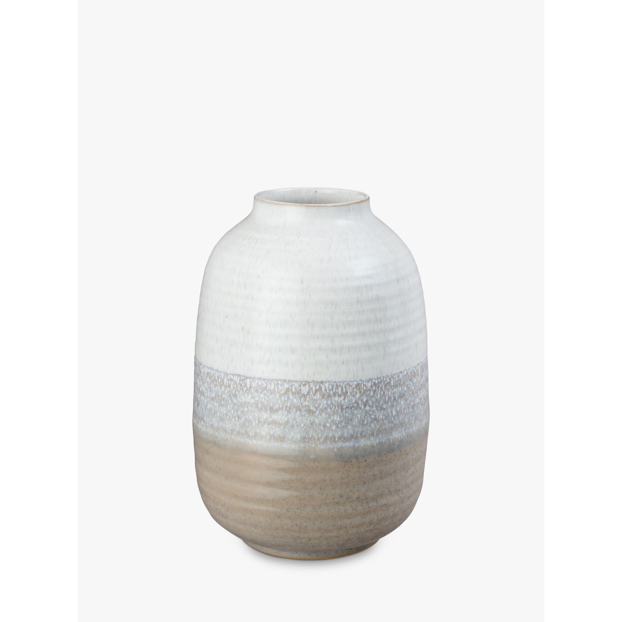 Denby Kiln Barrel Vase, H26cm, Natural - image 1