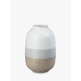 Denby Kiln Barrel Vase, H26cm, Natural - thumbnail 1