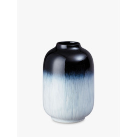 Denby Halo Barrel Vase, H18cm, Black/Multi