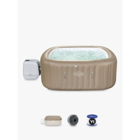 Lay-Z-Spa Palma HydroJet Pro Square Hot Tub with LED Lights, Cover & Clearwater Spa Chemical Starter Kit, 7 Person - thumbnail 2