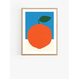 EAST END PRINTS Rosi Feist 'Blue & Orange' Framed Print