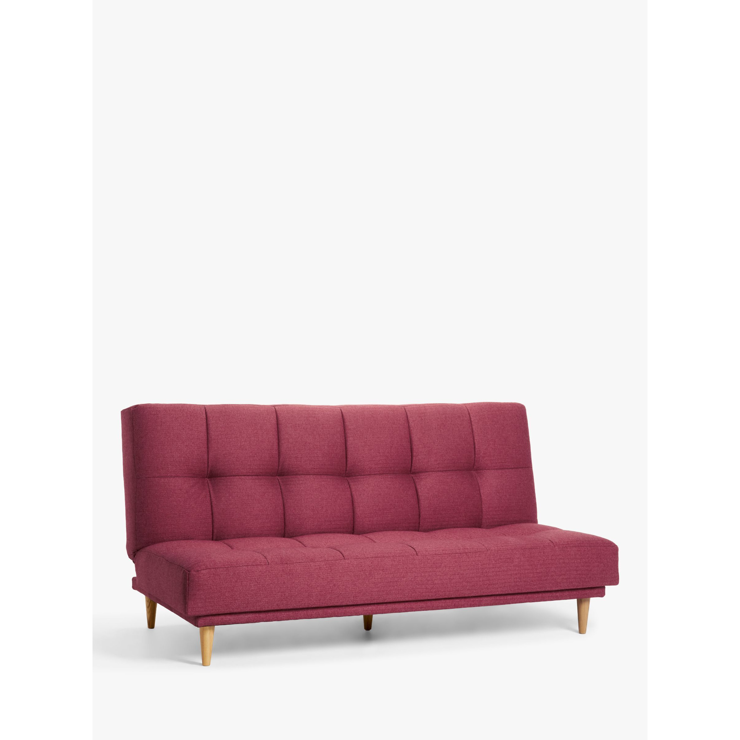 John Lewis Linear Medium 2 Seater Sofa Bed, Light Leg - image 1