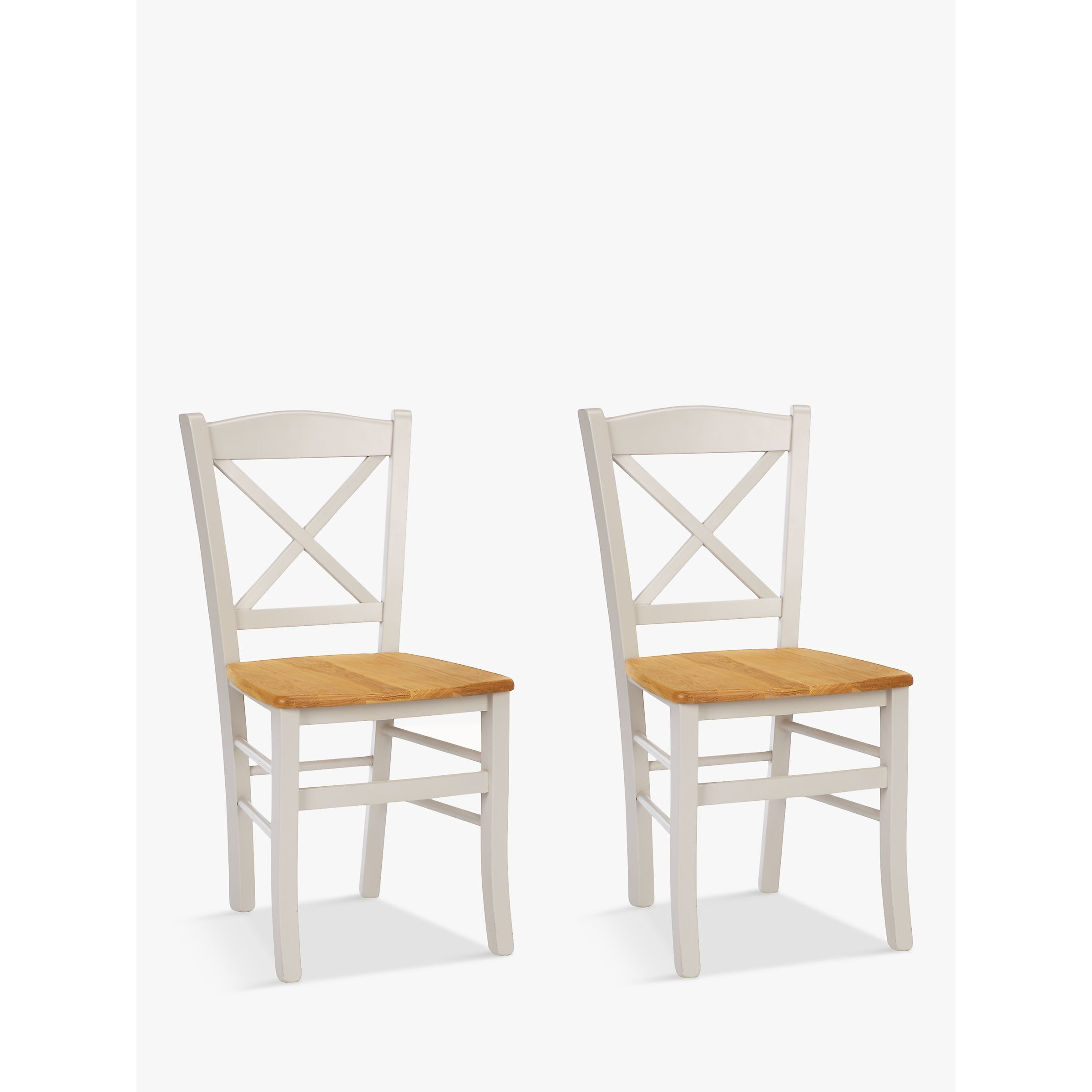 John Lewis ANYDAY Clayton Beech Wood Dining Chairs, Set of 2 - image 1