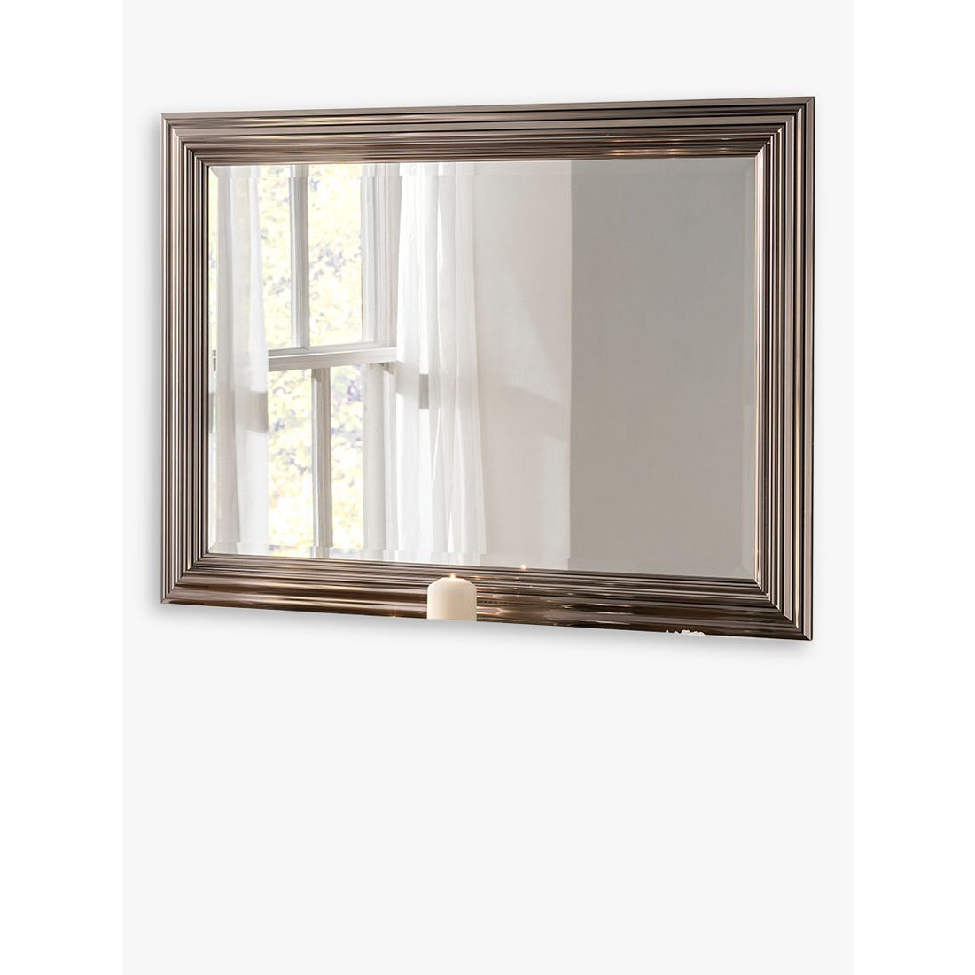 Yearn Contemporary Rectangular Wall Mirror, 74 x 102cm - image 1