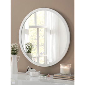 Yearn Classic Round Wood Frame Wall Mirror - thumbnail 2