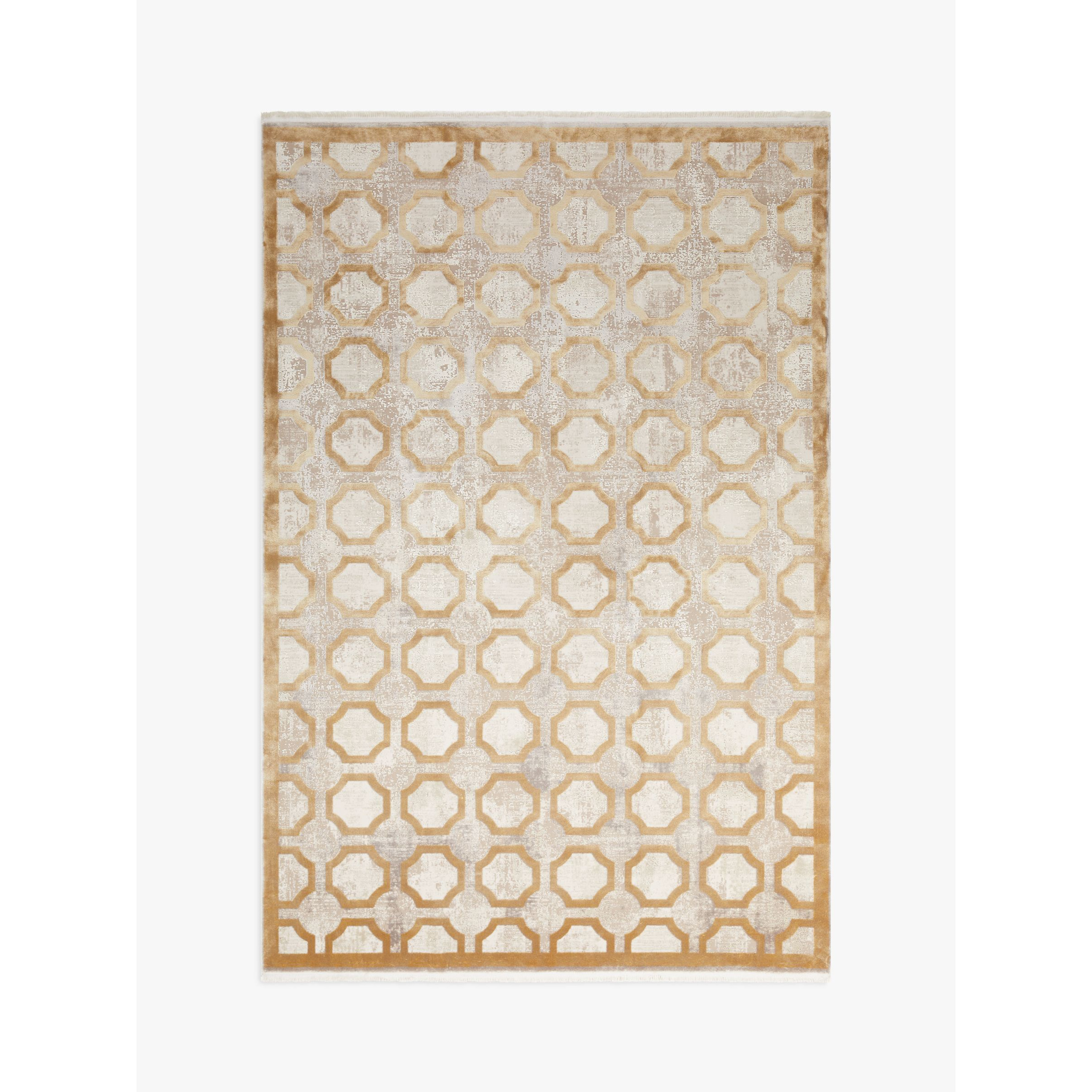 Gooch Luxury Distressed Mosaic Rug, Gold - image 1
