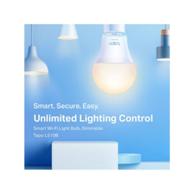 TP-Link Tapo L510B Wi-Fi, B22, Smart LED Light Bulb with Dimmable Light - thumbnail 3