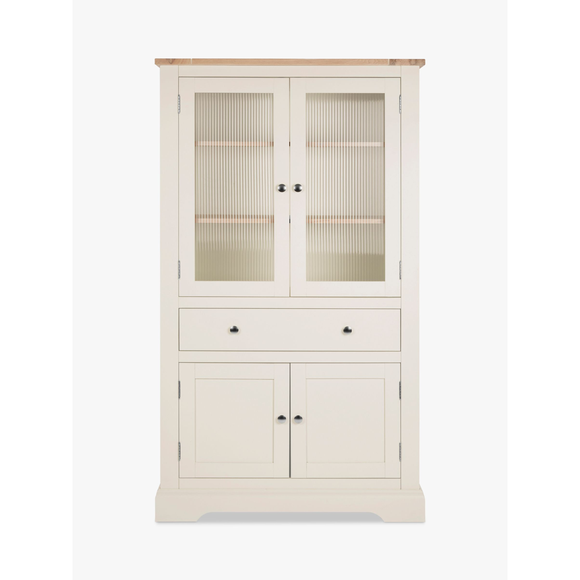 Laura Ashley Dorset Storage Cabinet, White/Natural - image 1