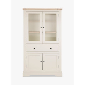 Laura Ashley Dorset Storage Cabinet, White/Natural - thumbnail 1