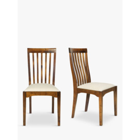 Laura Ashley Garrat Dining Chairs, Set of 2, Dark Brown