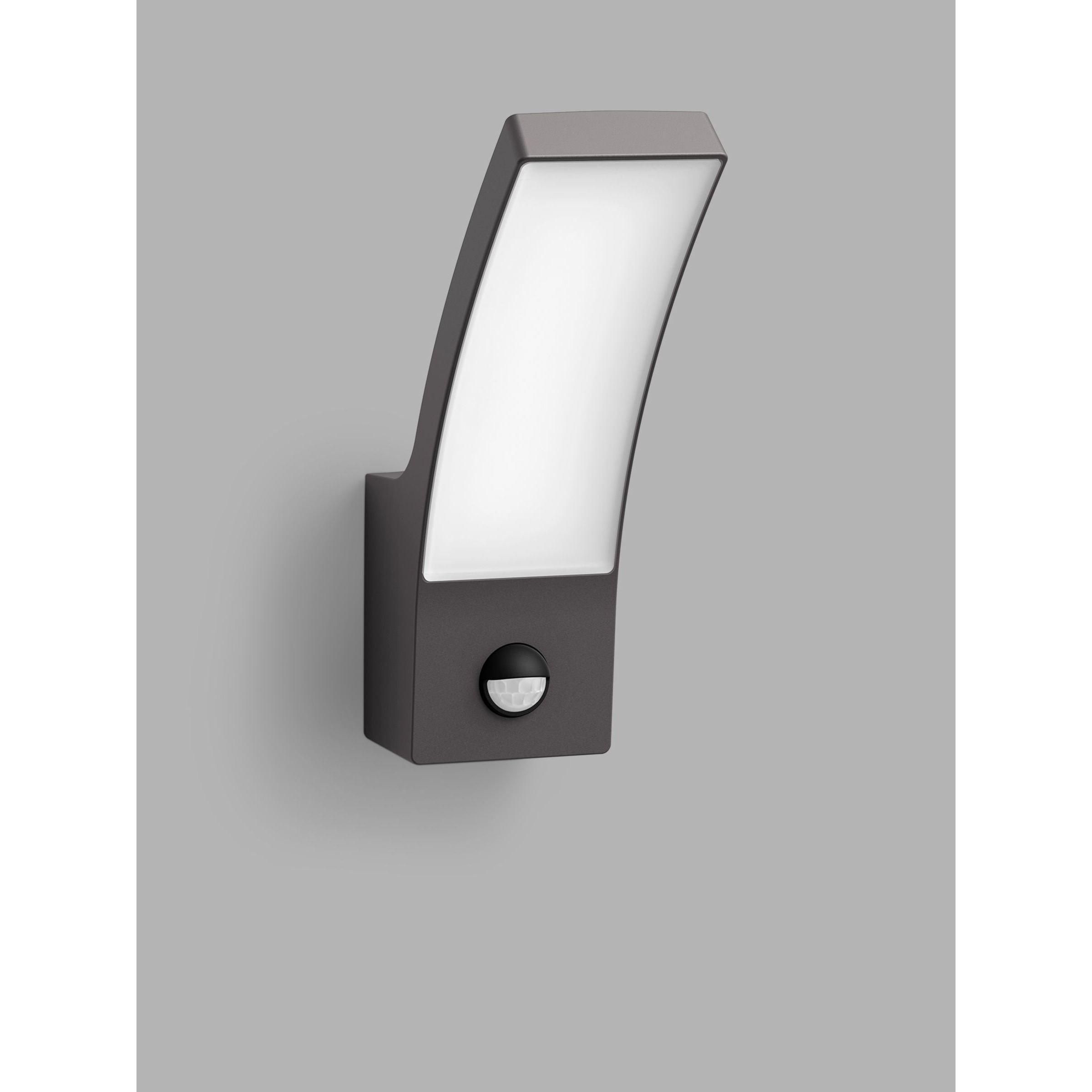 Philips Splay LED PIR Motion Sensor Outdoor Wall Light, Anthracite - image 1
