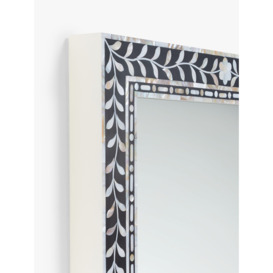 John Lewis Mother Of Pearl Rectangular Wall Mirror, 60 x 90cm - thumbnail 2