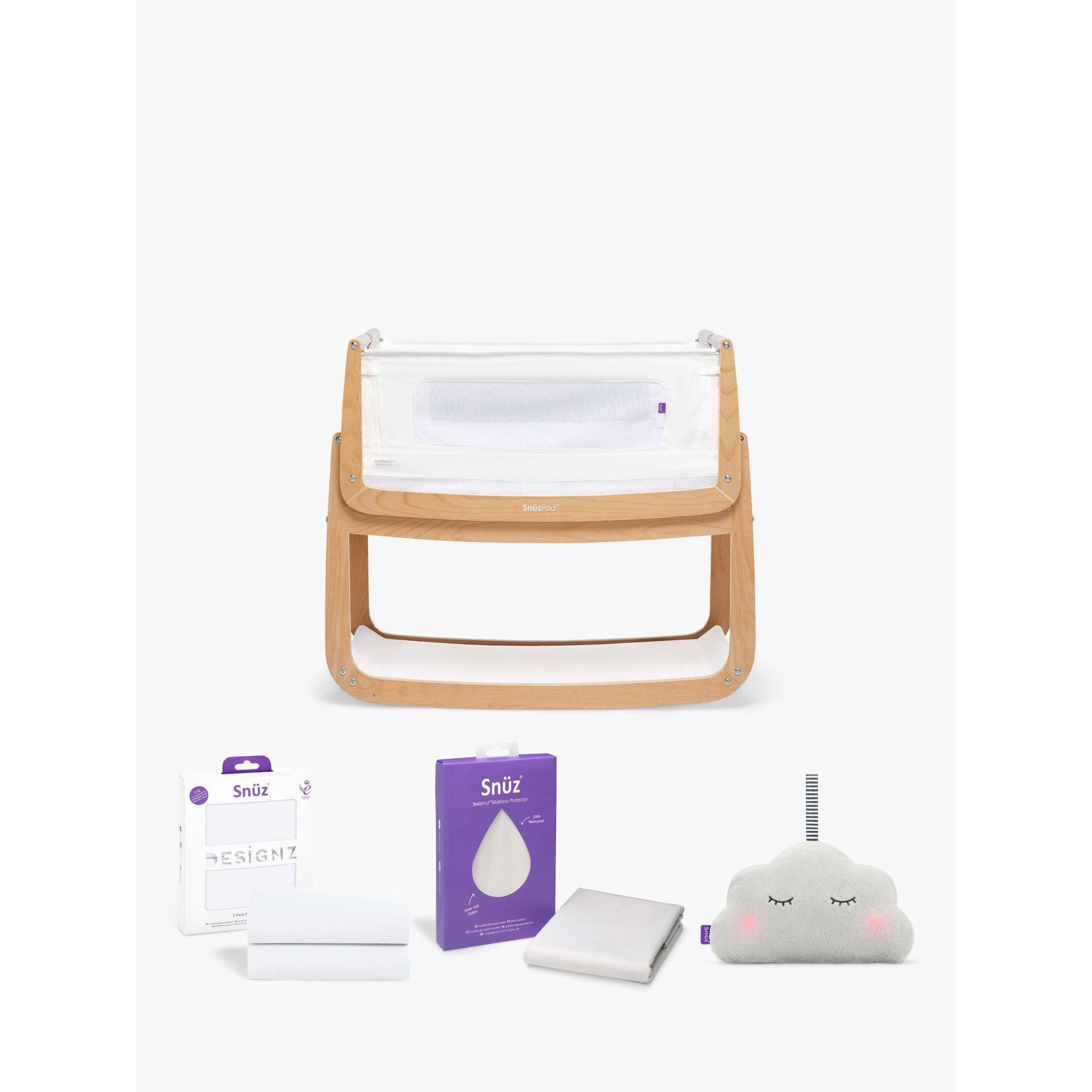 Snüz SnüzPod 4 Comfort Air Bedside Crib Starter Bundle - image 1
