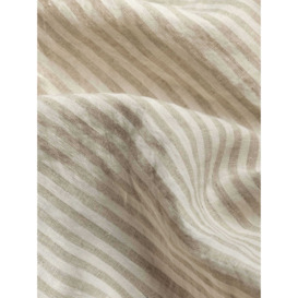 Piglet in Bed Stripe Linen Flat Sheet - thumbnail 2
