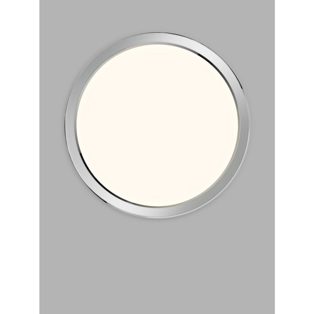 Nordlux Oja 29 Flush Bathroom Ceiling Light, White/Chrome - image 1