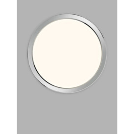 Nordlux Oja 29 Flush Bathroom Ceiling Light, White/Chrome - thumbnail 1