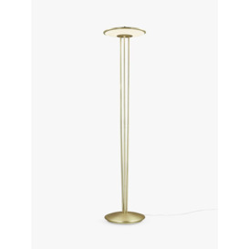 Nordlux Blanche Floor Lamp, Brass/White - thumbnail 1