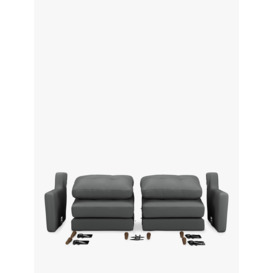 Sofi 'Sofa in a Box' Small 2 Seater Sofa, Dark Leg, Charcoal Grey - thumbnail 6