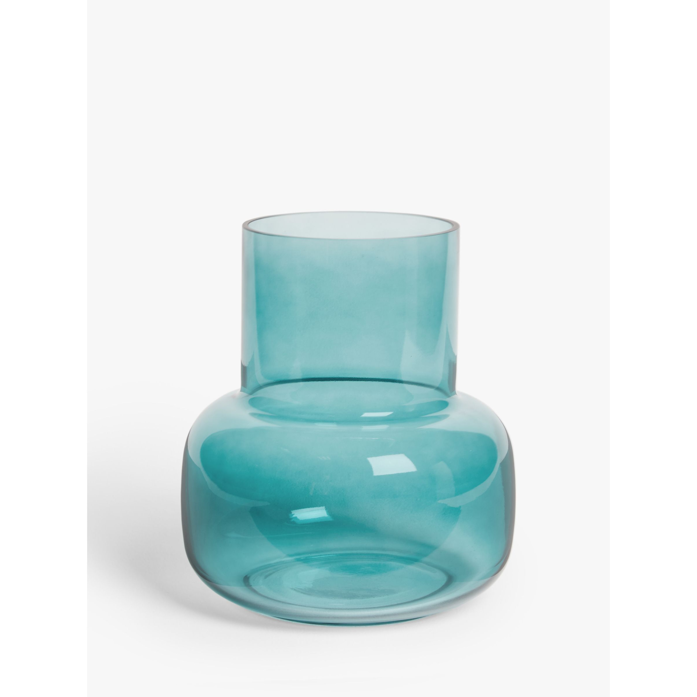 John Lewis Coloured Glass Vase, H27cm, Blue