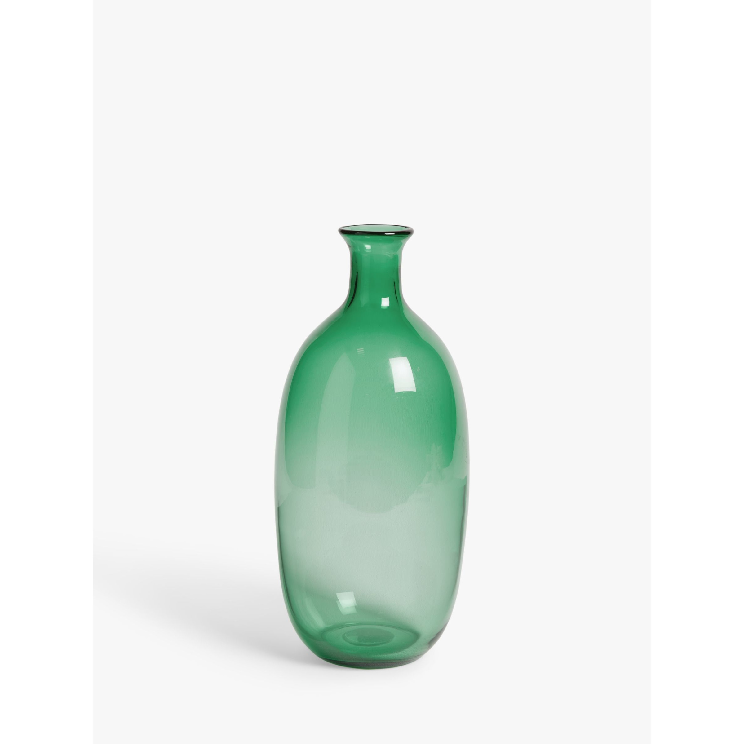 John Lewis Colour Glass Vase, H39cm, Green - image 1