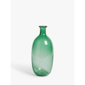 John Lewis Colour Glass Vase, H39cm, Green - thumbnail 1