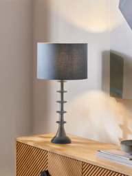 John Lewis Reflection Resin Table Lamp, Blue - thumbnail 2