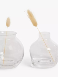 John Lewis Glass Bud Vases, Set of 3, Clear - thumbnail 3