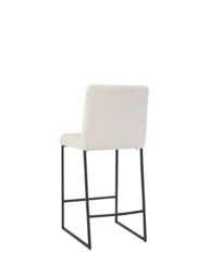 west elm Range Counter Stool, Alabaster/Dark Bronze - thumbnail 6