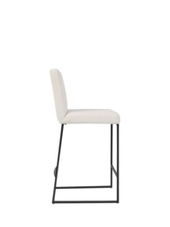 west elm Range Counter Stool, Alabaster/Dark Bronze - thumbnail 5