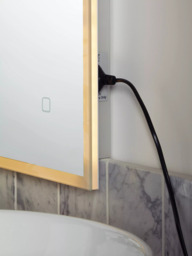 John Lewis Aura Wall Mounted Illuminated Bathroom Mirror - thumbnail 5