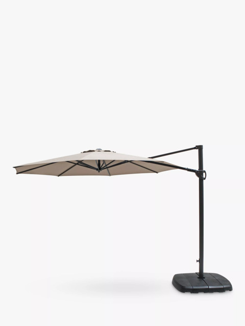 KETTLER Freestanding 360 Rotating Arm Parasol & Base, 3m
