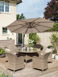 KETTLER Freestanding 360 Rotating Arm Parasol & Base, 3m - thumbnail 3