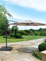 KETTLER Freestanding 360 Rotating Arm Parasol & Base, 3m - thumbnail 2