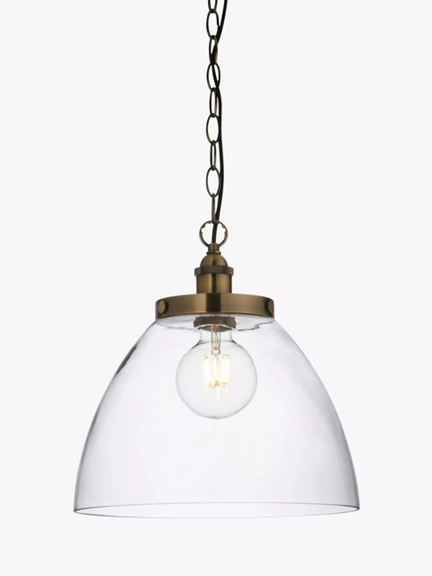 Bay Lighting Carter Grand Single Pendant Ceiling Light, Brass - image 1