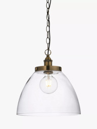 Bay Lighting Carter Grand Single Pendant Ceiling Light, Brass