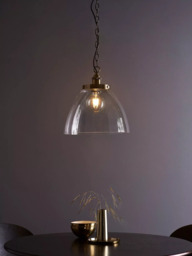 Bay Lighting Carter Grand Single Pendant Ceiling Light, Brass - thumbnail 4