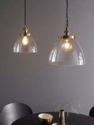 Bay Lighting Carter Grand Single Pendant Ceiling Light, Brass - thumbnail 6
