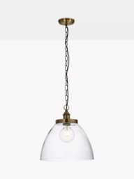 Bay Lighting Carter Grand Single Pendant Ceiling Light, Brass - thumbnail 2