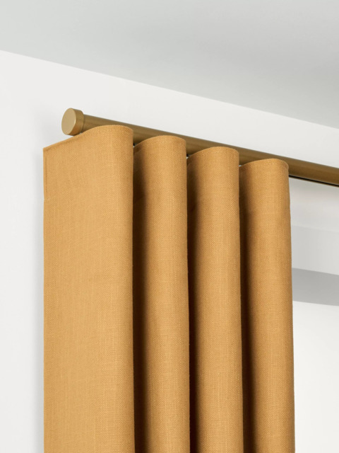 John Lewis Made to Order Select Curl Gliding Curtain Pole with Stud Finial, Wall Fix, Dia.30mm - image 1
