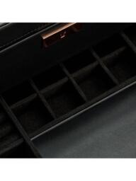 WOLF Axis Vegan Leather 10 Piece Watch Box with Storage, Copper - thumbnail 6