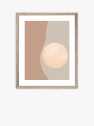 Brookpace Lascelles Earth Tones Scandi Framed Print, 57 x 47cm, Brown
