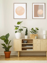 Brookpace Lascelles Earth Tones Scandi Framed Print, 57 x 47cm, Brown - thumbnail 4