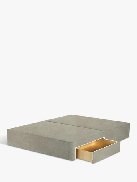 John Lewis Pocket Sprung Upholstered 2 Drawer Divan Base, Small Double