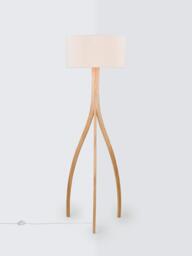 John Lewis Havelle Ash Wood Floor Lamp, Natural