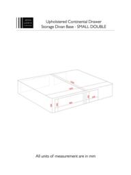 John Lewis Non-Sprung Upholstered Continental 2+2 Drawer Divan Base, Small Double - thumbnail 5