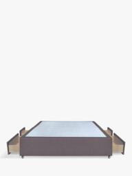 John Lewis Non-Sprung Upholstered Continental 2+2 Drawer Divan Base, Small Double - thumbnail 4